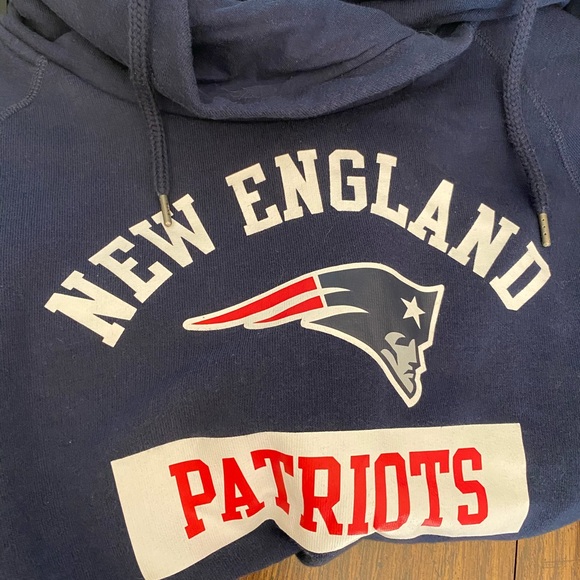 patriots cowl neck sweatshirt